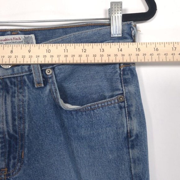 ABERCROMBIE & FITCH Size 4 Women's Jeans Blue Denim Capri USA Made Exclusive VTG - Picture 5 of 12